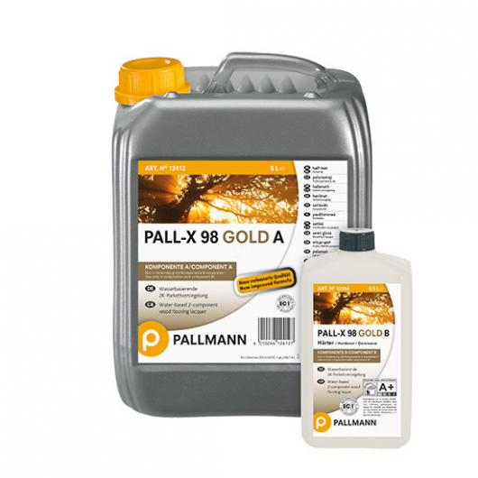 Лак для підлоги водний Pallmann Pall-X 98 Gold 2К глянсовий зносостійкий