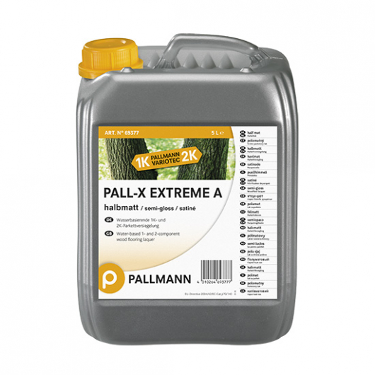 Лак для підлоги водний Pallmann Pall-X Extreme 1К/2К напівматовий