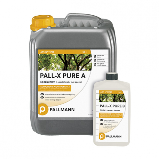 Лак для підлоги водний Pallmann Pall-X Pure 2К напівматовий