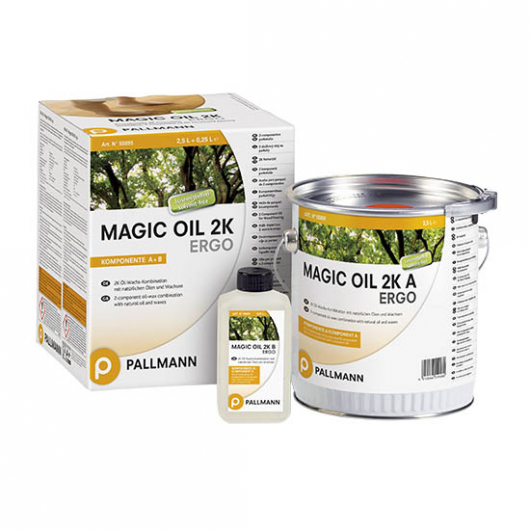 Масло-віск для підлоги Pallmann Magic oil 2К Ergo темно-коричневий для великих площ