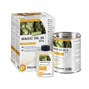 Масло-воск для пола Pallmann Magic oil 2К SPA темно-коричневый для влажных помещений