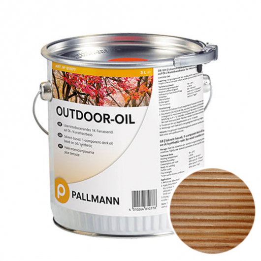 Масло террасное Pallmann Outdoor-oil Natural Нейтральне - интернет-магазин tricolor.com.ua