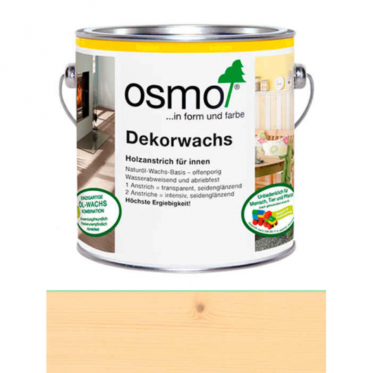 Кольорове масло Osmo Dekorwachs Transparent 3136 береза ​​прозоре