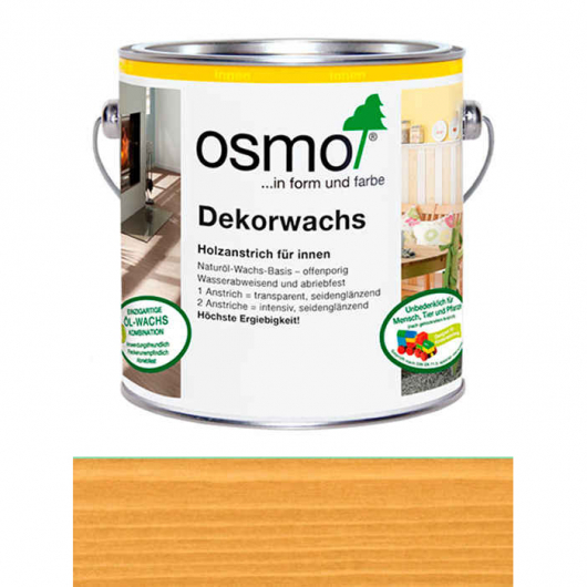 Кольорове масло Osmo Dekorwachs Transparent 3164 дуб прозоре