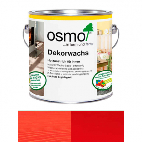 Універсальне кольорове масло Osmo Dekorwachs Intensive Tone 3104 червоне/прозоре