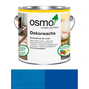 Універсальне кольорове масло Osmo Dekorwachs Intensive Tone 3125 блакитне/прозоре