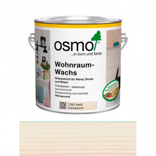 Віск Osmo Wohnraum-Wachs 7393 білий прозорий