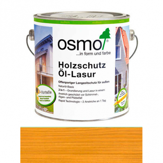 Захисне масло-лазур Osmo Holzschutz-Lasur 700 сосна прозоре шовковисто-матове