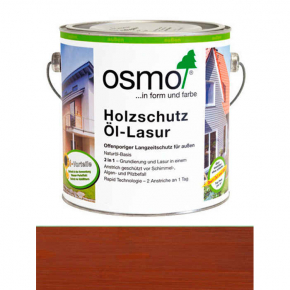 Захисне масло-лазур Osmo Holzschutz-Lasur 703 махагон прозоре шовковисто-матове