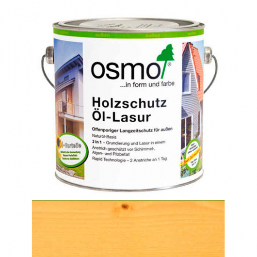 Захисне масло-лазур Osmo Holzschutz-Lasur 710 пінія прозоре шовковисто-матове