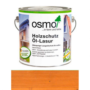 Захисне масло-лазур Osmo Holzschutz-Lasur 728 кедр прозоре шовковисто-матове