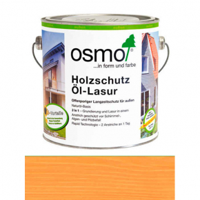 Захисне масло-лазур Osmo Holzschutz-Lasur 731 сосна орегон прозоре шовковисто-матове