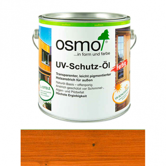 Захисне масло з УФ-фільтром Osmo UV-Schutz-Ol 428 кедр прозоре шовковисто-матове