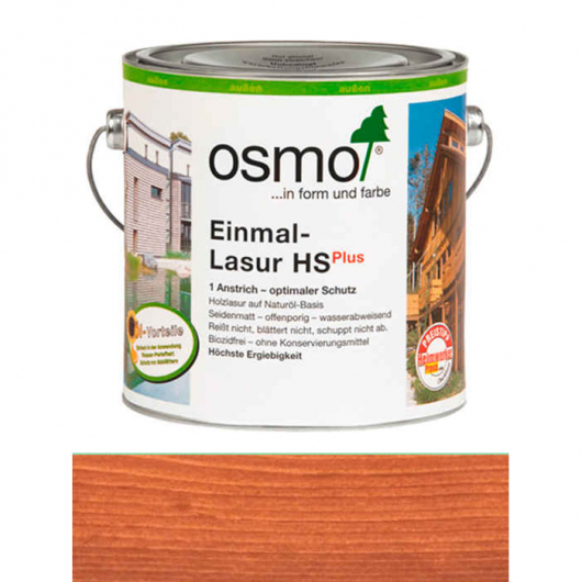 Одношарова лазур Osmo Einmal-Lasur HS plus 9241 дуб прозоре шовковисто-матове