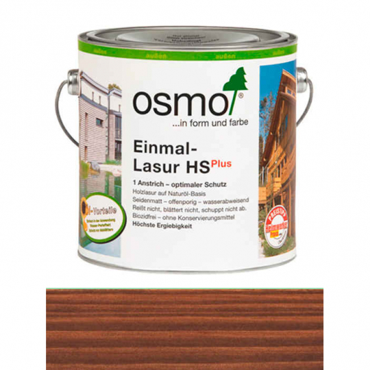 Одношарова лазур Osmo Einmal-Lasur HS plus 9264 палісандр прозоре шовковисто-матове