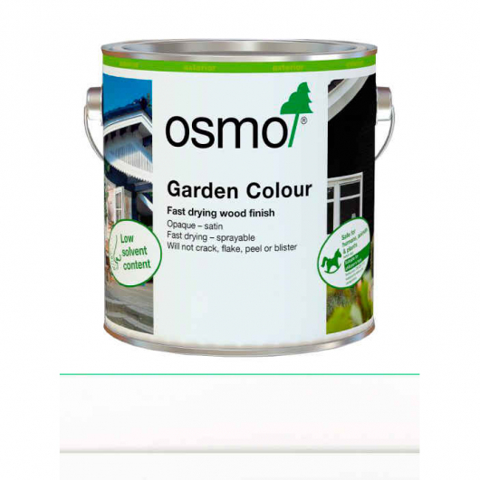 Фарба Osmo Garden Colour 7500 для зовнішнього застосування трафік білий RAL 9016 непрозоре