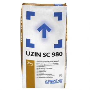 Цемент малоусадочный Uzin SC 980 устойчивый к деформации