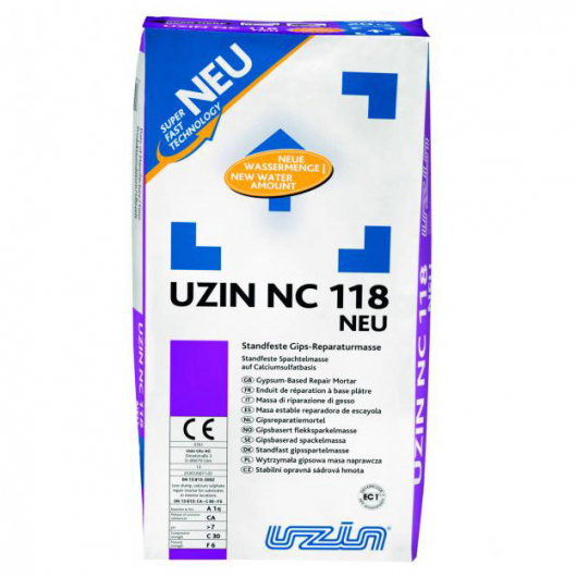 Шпаклівка гіпсова Uzin NC 118 швидковисихаюча