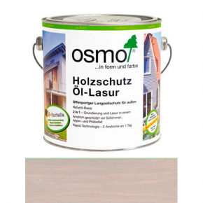 Захисне масло-лазур Osmo Holzschutz-Lasur 906 сірі перли прозоре шовковисто-матове