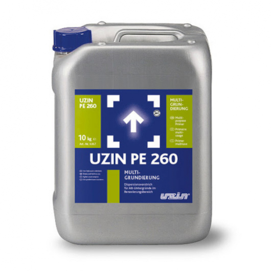Грунт Uzin PE 260 для поглинаючих поверхнонь цементних стяжок і бетону
