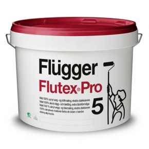 Краска акриловая Flugger Flutex Pro 5 матовая (Base 1) белая