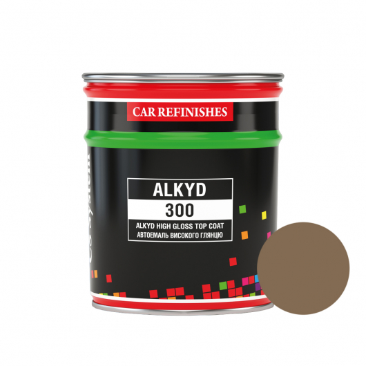 Автоэмаль CS System Alkyd 300 алкидная 509 Темно-бежевая (0,8 л)