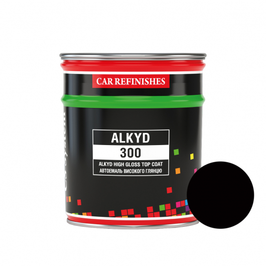 Автоемаль CS System Alkyd 300 алкідна 601 Чорна (0,8 л)