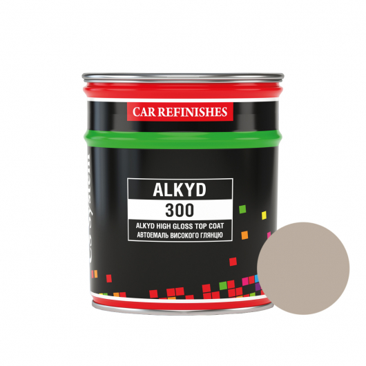 Автоэмаль CS System Alkyd 300 алкидная 236 Бежевая (0,8 л)