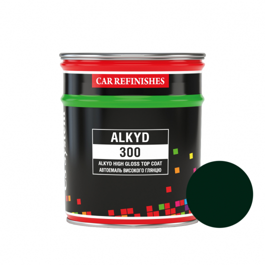 Автоэмаль CS System Alkyd 300 алкидная 307 Зеленый сад (0,8 л)