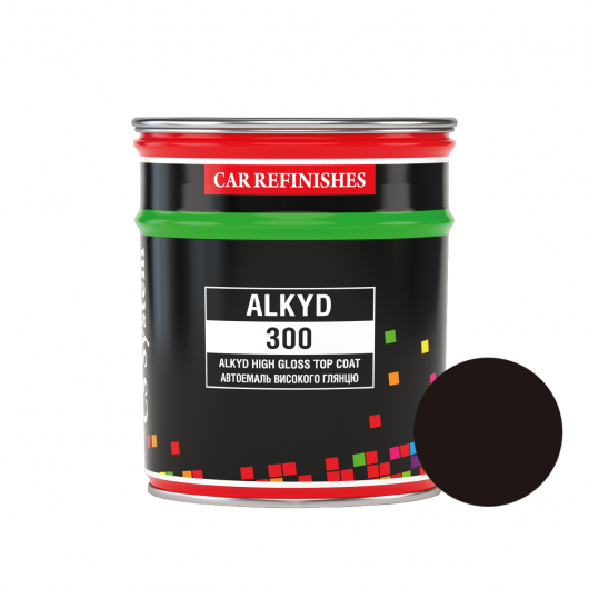 Автоэмаль CS System Alkyd 300 алкидная 793 Темно-коричневая (0,8 л)