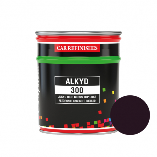 Автоэмаль CS System Alkyd 300 алкидная 107 Баклажан (0,8 л)