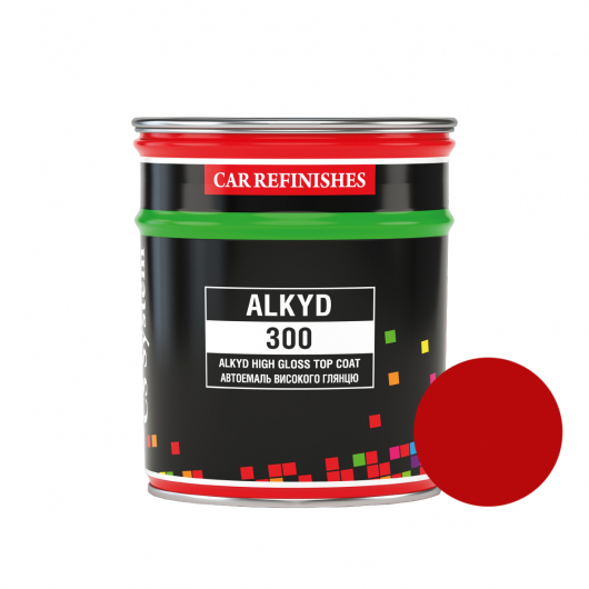 Автоэмаль CS System Alkyd 300 алкидная 110 Рубин (0,8 л)
