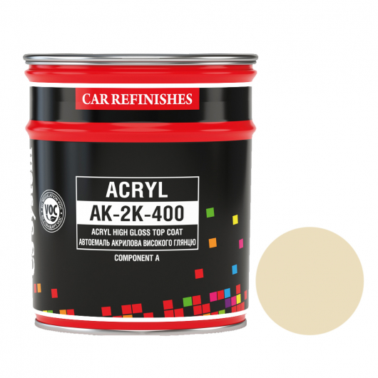 Эмаль акриловая CS System Acryl АК-2К-400 двухкомпонентная 1015 Красная