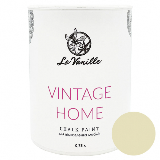Крейдяна фарба Le Vanille Vintage Home Світло-жовта 02 - интернет-магазин tricolor.com.ua