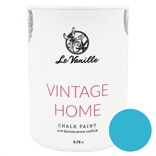 Крейдяна фарба Le Vanille Vintage Home Блакитна 06 - интернет-магазин tricolor.com.ua