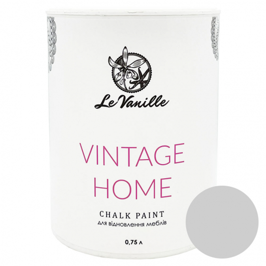 Крейдяна фарба Le Vanille Vintage Home Світло-попеляста 16 - интернет-магазин tricolor.com.ua