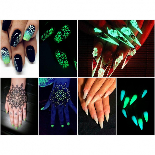 Светящийся люминесцентный лак для ногтей AcmeLight 16 мл зеленое свечение - изображение 7 - интернет-магазин tricolor.com.ua