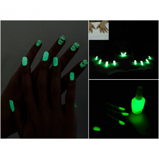 Светящийся люминесцентный лак для ногтей AcmeLight 16 мл зеленое свечение - изображение 5 - интернет-магазин tricolor.com.ua