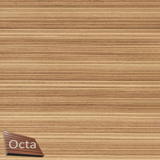 Акустическая панель Perfect-Acoustic Octa 1,5 мм без перфорации шпон Зебрано classic 20.71 стандарт - интернет-магазин tricolor.com.ua