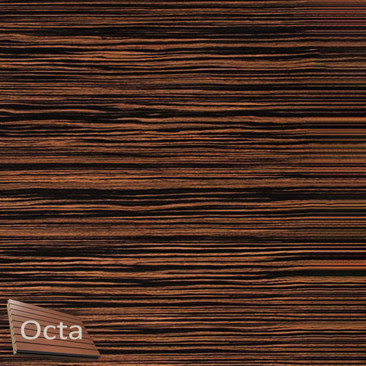 Акустическая панель Perfect-Acoustic Octa 1,5 мм без перфорации шпон Эбеновое дерево 375 Макассар 10.41 стандарт - интернет-магазин tricolor.com.ua