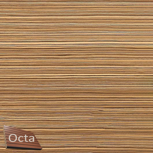 Акустическая панель Perfect-Acoustic Octa 1,5 мм без перфорации шпон Зебрано 10.88 Zingana негорючая - интернет-магазин tricolor.com.ua