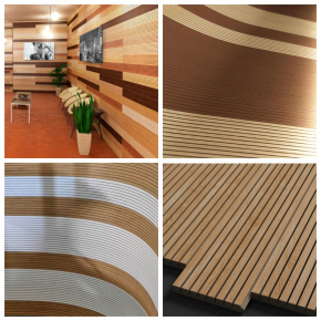 Акустична панель Perfect-Acoustic Octa 3 мм з перфорацією шпон Горіх Американський радіальний 20.14 негорюча - изображение 4 - интернет-магазин tricolor.com.ua