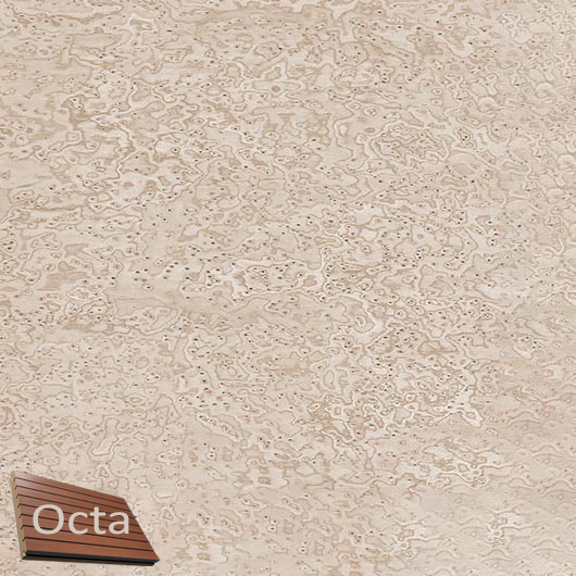 Акустична панель Perfect-Acoustic Octa 3 мм з перфорацією шпон Клен пташине око 11.07 Sand Erable негорюча - интернет-магазин tricolor.com.ua