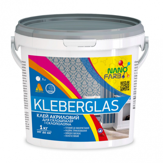 Клей для стеклообоев и стеклохолста Kleberglas Nanofarb - интернет-магазин tricolor.com.ua