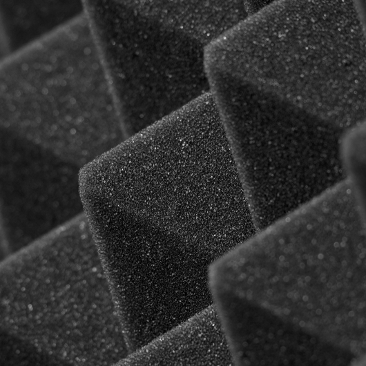 Акустическая панель Пирамида 50 мм 50х50 см A4Sound EchoFom Стандарт черный графит - изображение 4 - интернет-магазин tricolor.com.ua