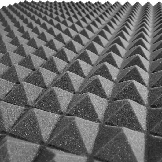 Акустическая панель Пирамида 40 мм 100х100 см A4Sound EchoFom серая - изображение 5 - интернет-магазин tricolor.com.ua