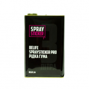 Жидкая резина BeLife Spraysticker Pro PR191 прозрачная матовая (3 л)