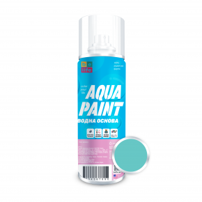 Аерозольна акрилова фарба на водній основі Aqua Paint BeLife A19 бірюзова
