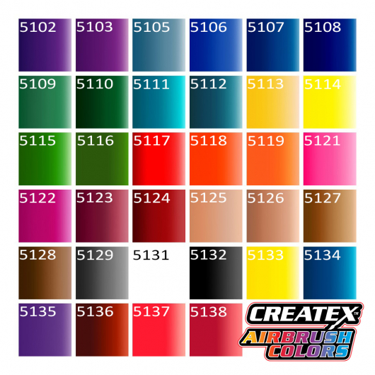 Фарба для аерографії прозора Фіолетова Createx Airbrush Colors Transparent Violet 5102 - изображение 3 - интернет-магазин tricolor.com.ua