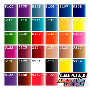 Краска для аэрографии прозрачная Фуксия Createx Airbrush Colors Transparent Fuchsia 5122 - изображение 3 - интернет-магазин tricolor.com.ua